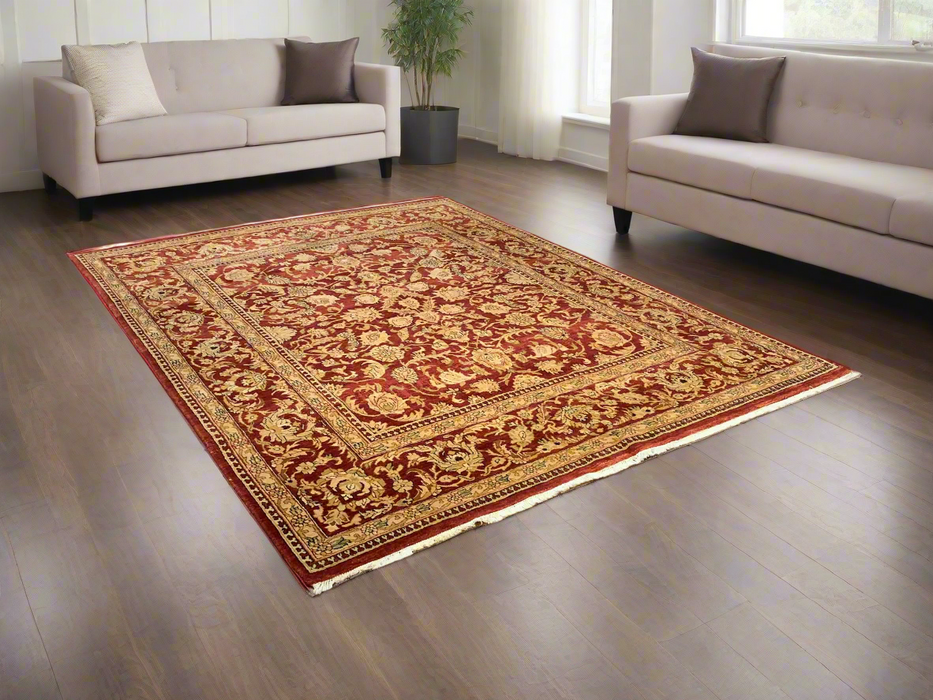 Sultanabad 100% wool Hand Made Rug, 7' 11" x 10' 4" (P)