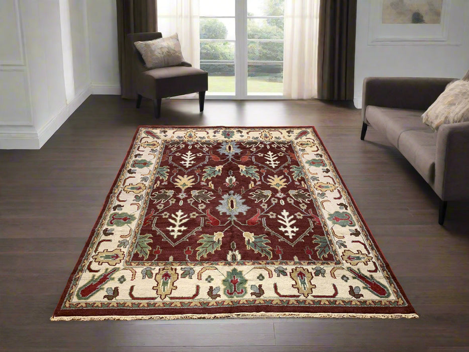 Sultanabad 100% wool Hand Made Rug, 8' x 10' (P)