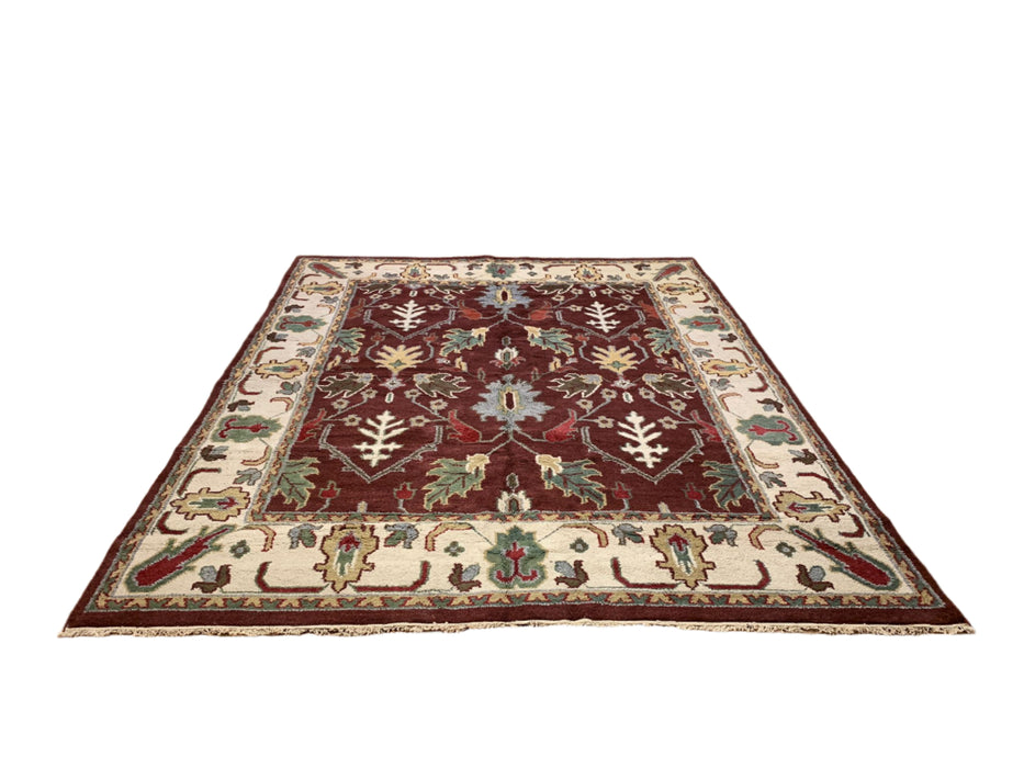 Sultanabad 100% wool Hand Made Rug, 8' x 10' (P)