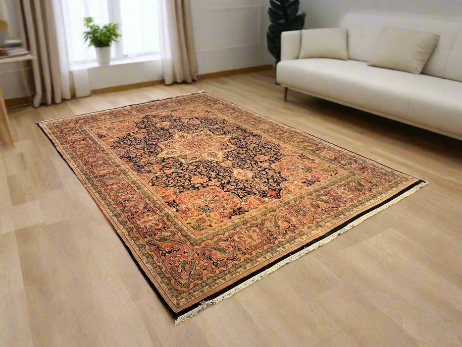 Sultanabad 100% wool Hand Made Rug, 8' x 11' 5" (P)