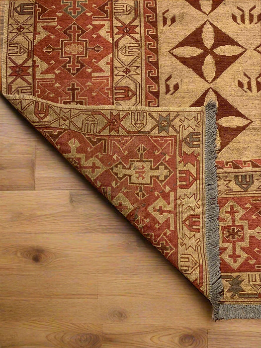 Afghan Kilim Handwoven flatweave Rug, 8' 2" x 9' 4"