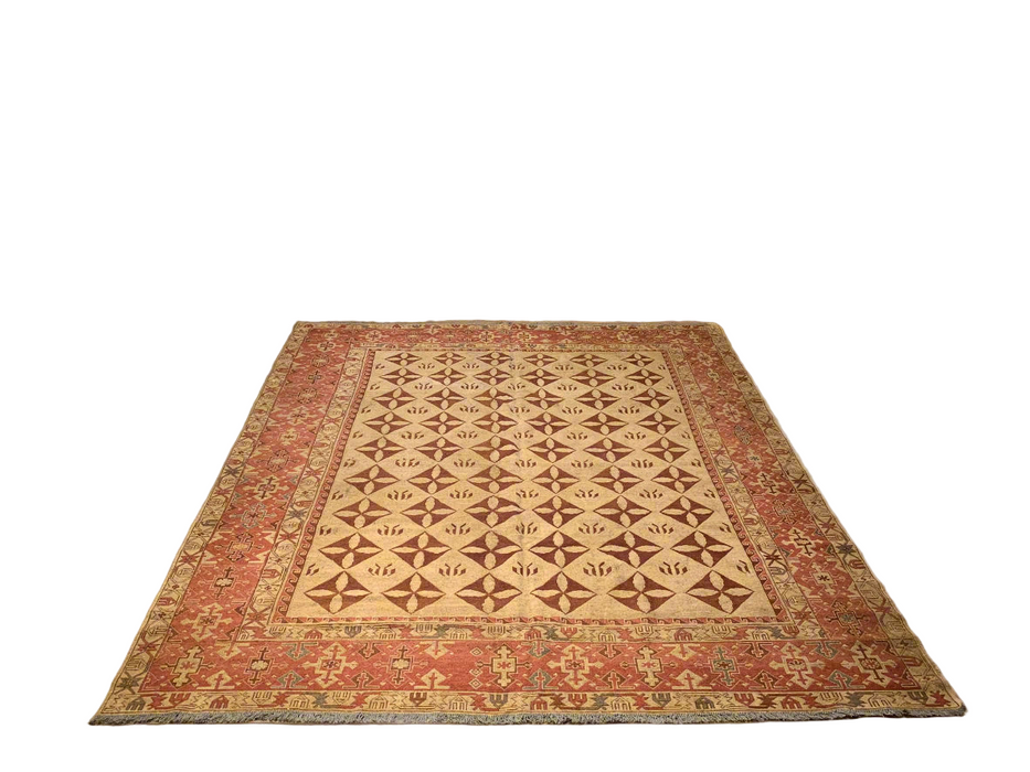 Afghan Kilim Handwoven flatweave Rug, 8' 2" x 9' 4"