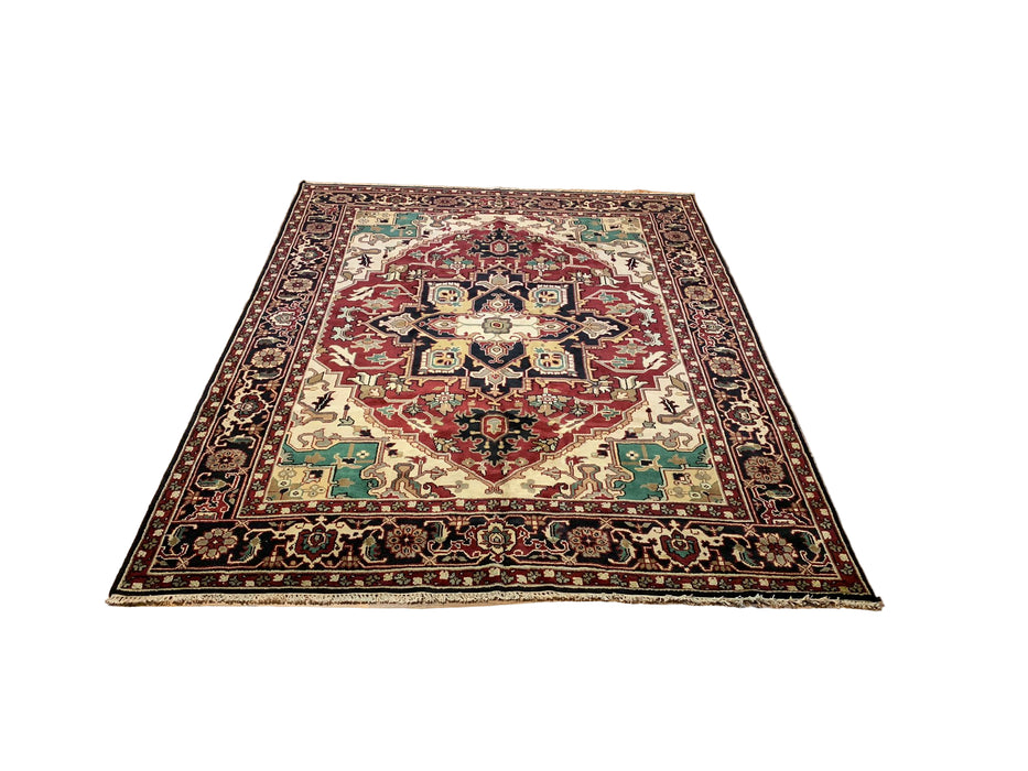 Sultanabad 100% wool Hand Made Rug, 7' 11" x 10' 1" (P)
