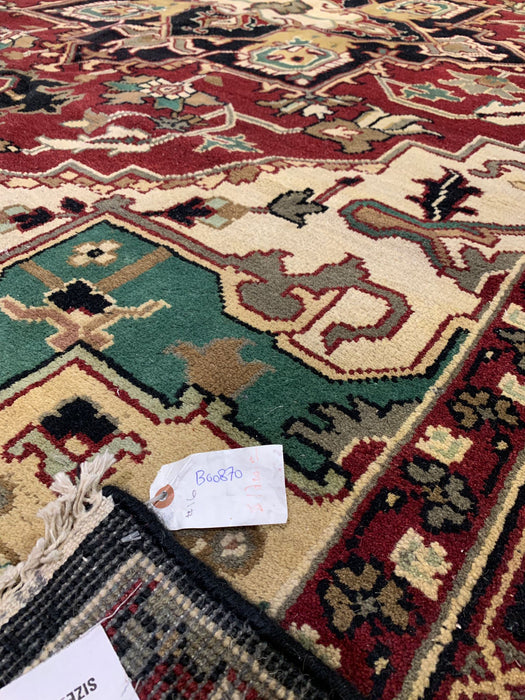 Sultanabad 100% wool Hand Made Rug, 7' 11" x 10' 1" (P)