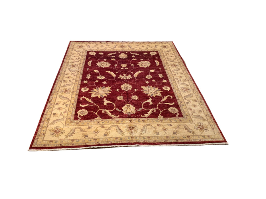 Hand-Knotted Sultanabad Vegetable-Dyed Wool Rug, 8' x 9' 7" (K)