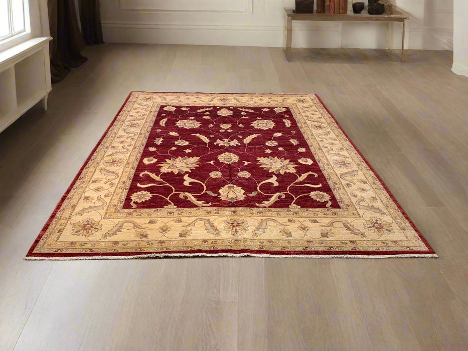 Hand-Knotted Sultanabad Vegetable-Dyed Wool Rug, 8' x 9' 7" (K)