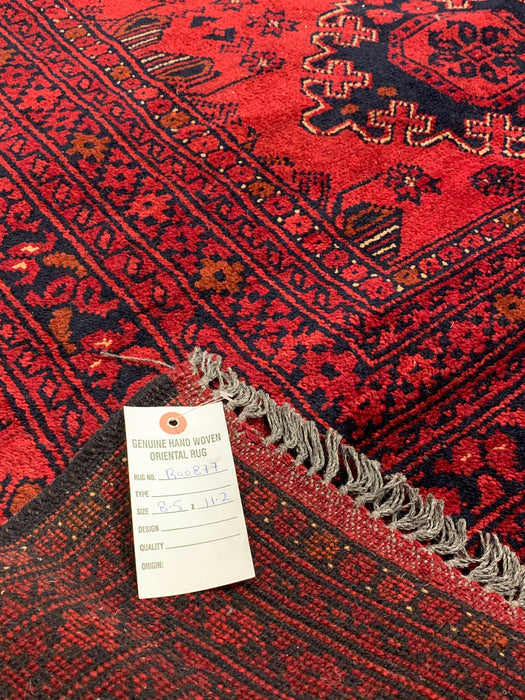 Terkaman Tribal Afghan Oriental Rug, 8' 5" x 11' 2" (C)