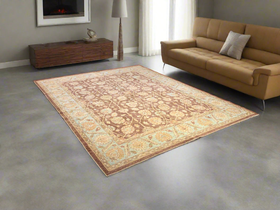 Hand-Knotted Sultanabad Vegetable-Dyed Wool Rug, 8' x 5' 3" (K)