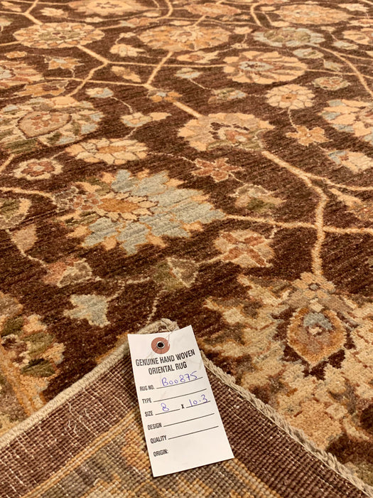 Hand-Knotted Sultanabad Vegetable-Dyed Wool Rug, 8' x 5' 3" (K)