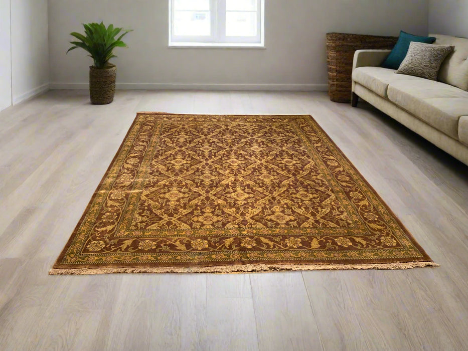 Sultanabad 100% wool Hand Made Rug, 7' 9" x 9' 8" (p)