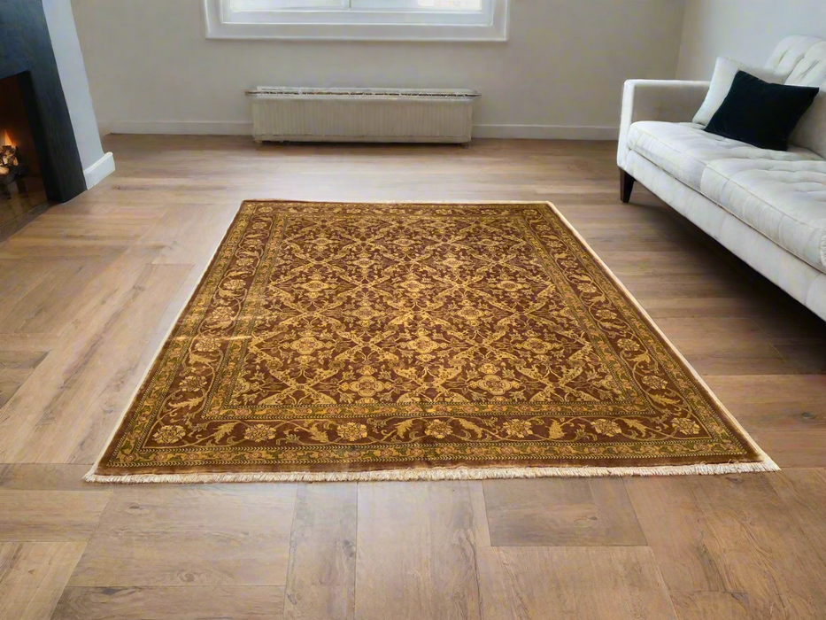 Sultanabad 100% wool Hand Made Rug, 7' 9" x 9' 8" (p)