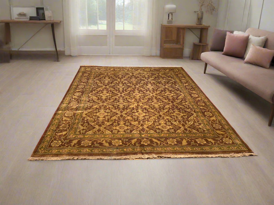 Sultanabad 100% wool Hand Made Rug, 7' 9" x 9' 8" (P)