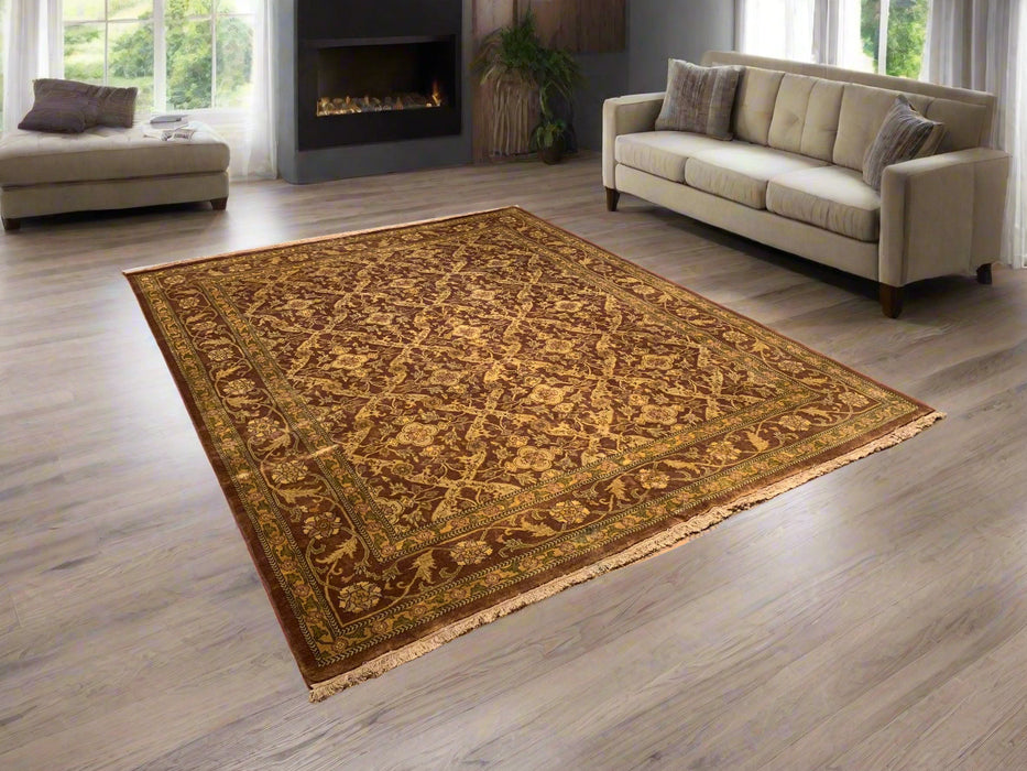 Sultanabad 100% wool Hand Made Rug, 7' 9" x 9' 8" (p)