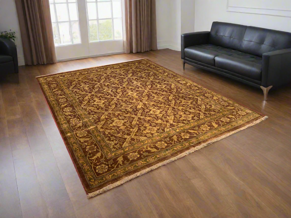 Sultanabad 100% wool Hand Made Rug, 7' 9" x 9' 8" (p)