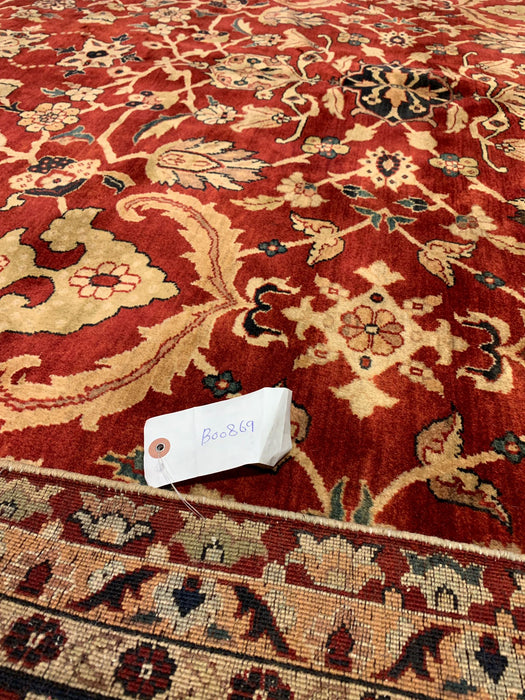 Sultanabad 100% wool Hand Made Rug, 8' 1" x 10' 5" (P)