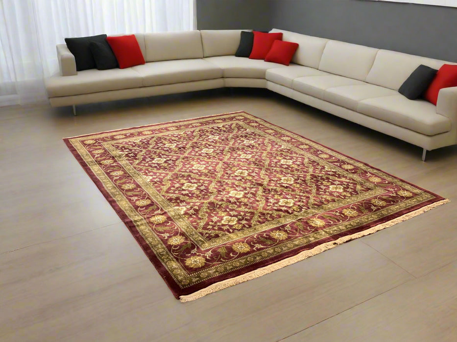 Sultanabad 100% wool Hand Made Rug, 7' 8" x 9' 8" (p)