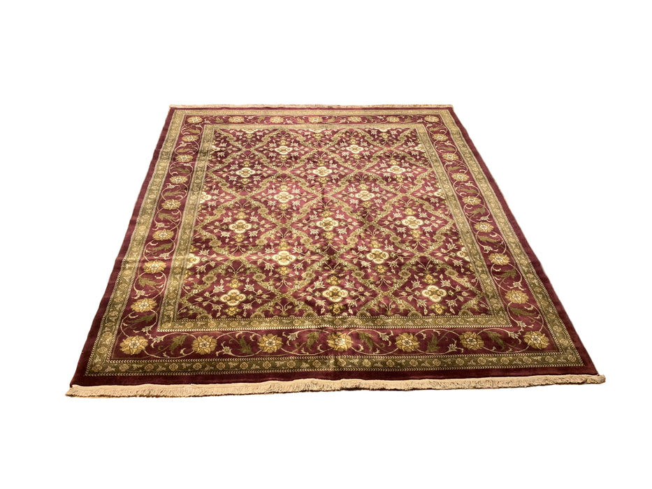 Sultanabad 100% wool Hand Made Rug, 7' 8" x 9' 8" (p)