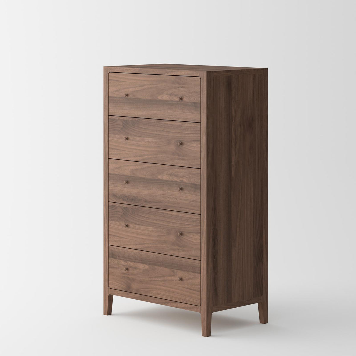 NOSPORT VE-10-ACD-05-CB チェストリグ コヨーテブラウン Isabella Mid Century 5 Drawer Chest - American Black Walnut