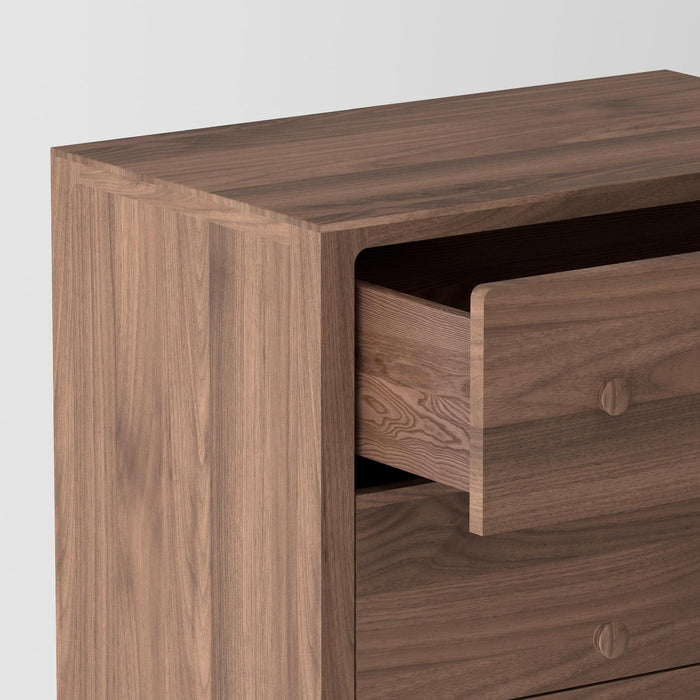 Isabella Mid Century 5 Drawer Chest - American Black Walnut Isabella Mid Century 5 Drawer Chest - American Black Walnut