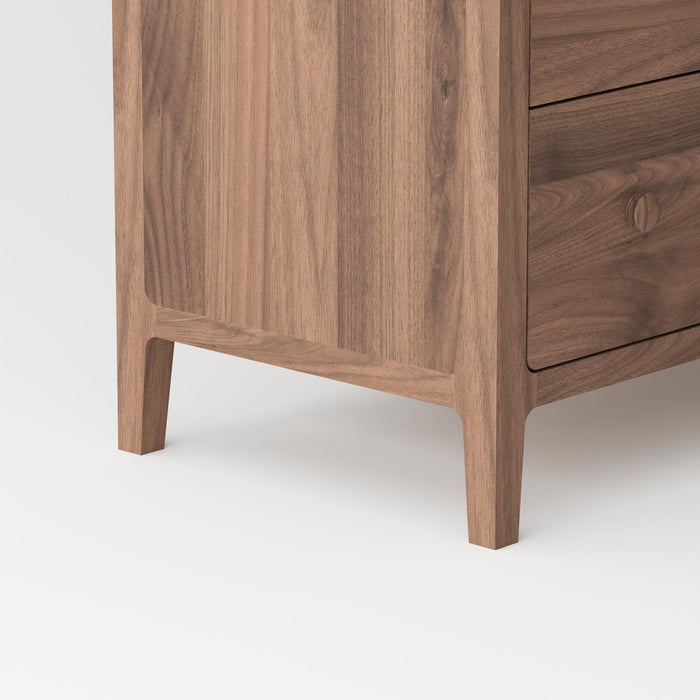 Isabella Mid Century 5 Drawer Chest - American Black Walnut