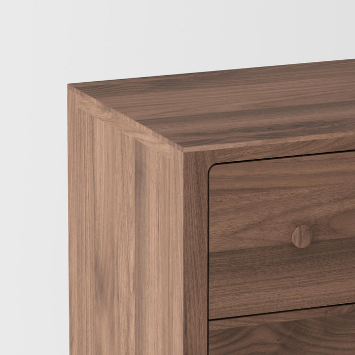 Isabella Mid Century 5 Drawer Chest - American Black Walnut