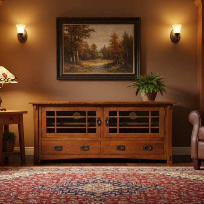 Mission Quarter Sawn Oak TV Stand - 60"