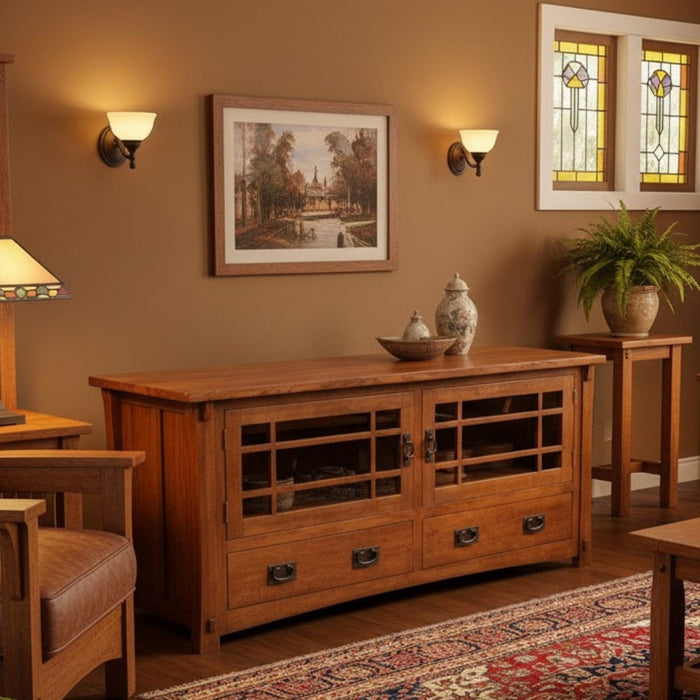 Mission Quarter Sawn Oak TV Stand - 60"