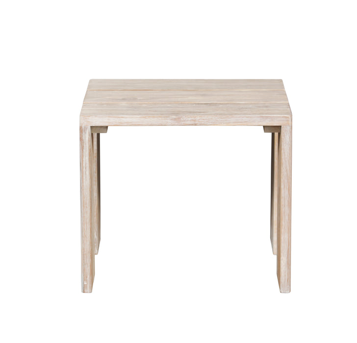 Paradiso Outdoor Teak Natural Look End Table