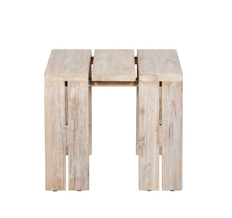 Paradiso Outdoor Teak Natural Look End Table
