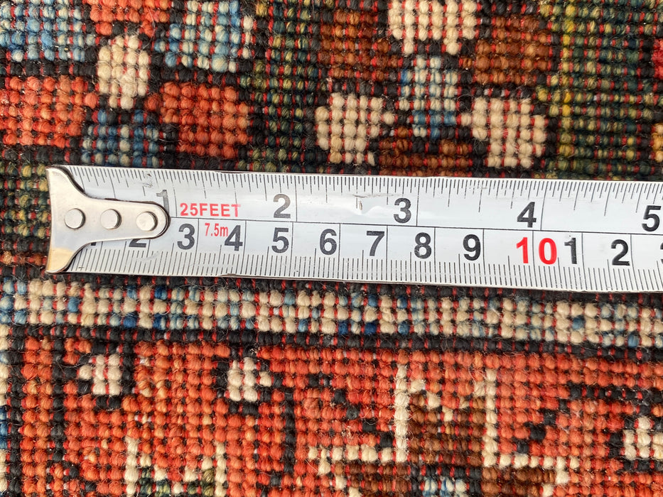 Hand-Knotted Vegetable Dye Kazak Rug from Pakistan, 5' x 6'7"