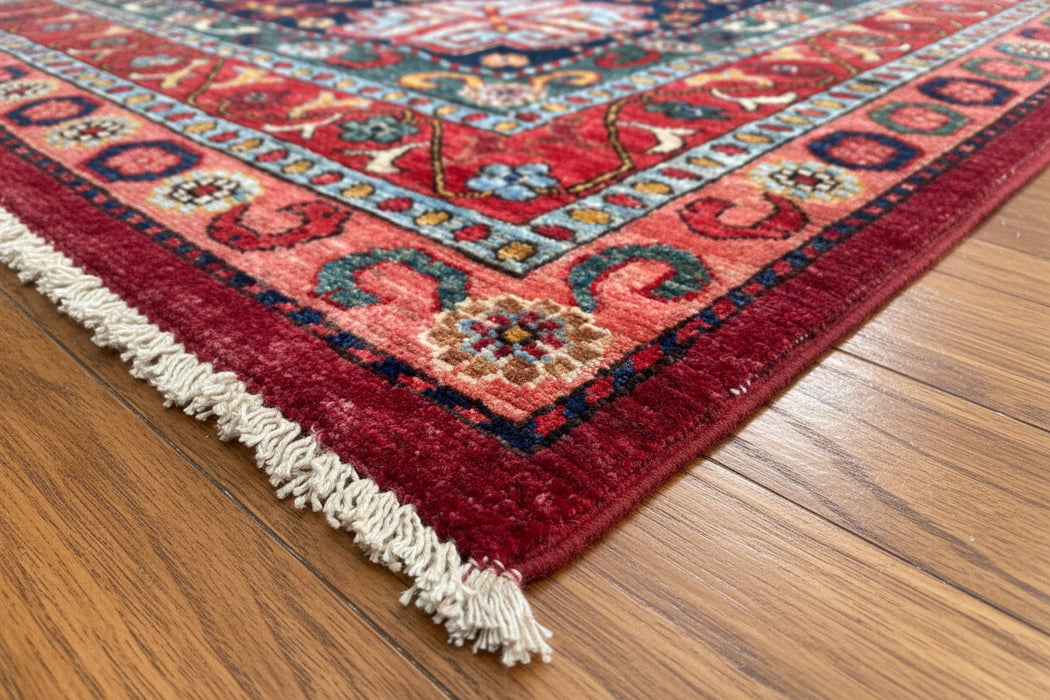 Hand-Knotted Sultanabad Vegetable-Dyed Wool Rug, 8' 1" x 10'