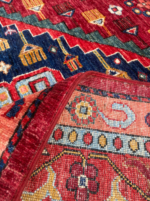 Hand-Knotted Sultanabad Vegetable-Dyed Wool Rug, 8' 1" x 10'