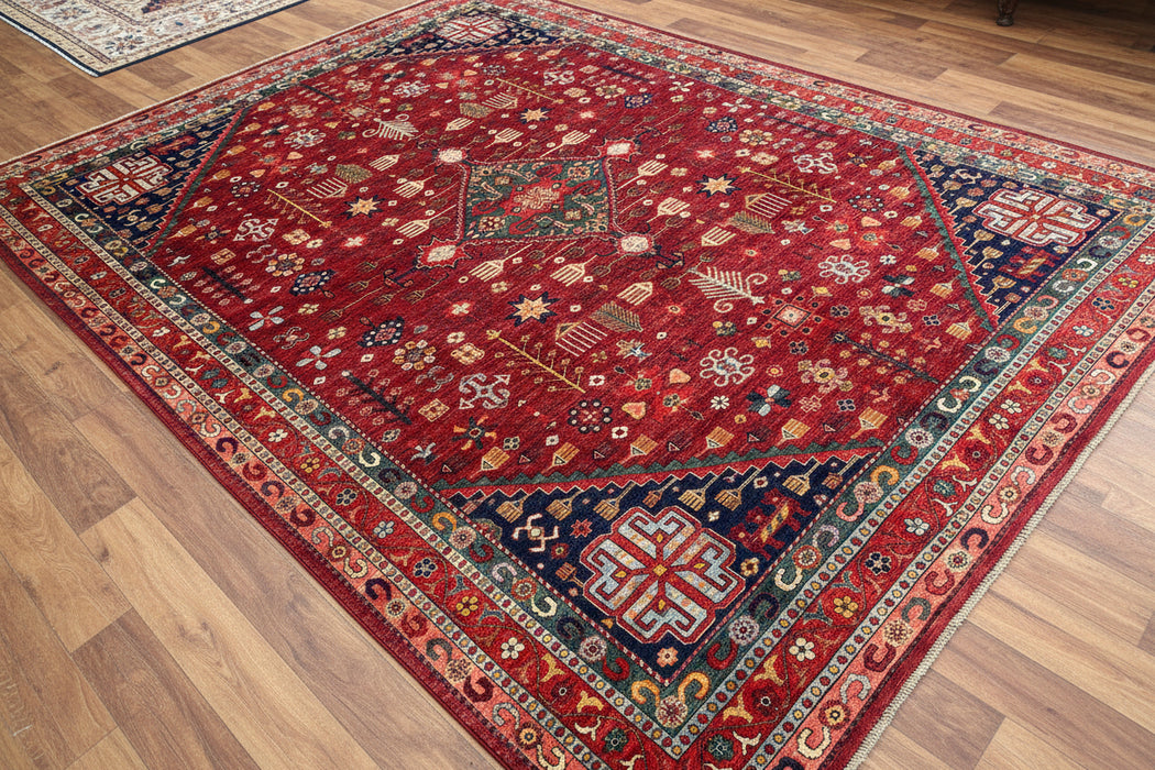 Hand-Knotted Sultanabad Vegetable-Dyed Wool Rug, 8' 1" x 10'