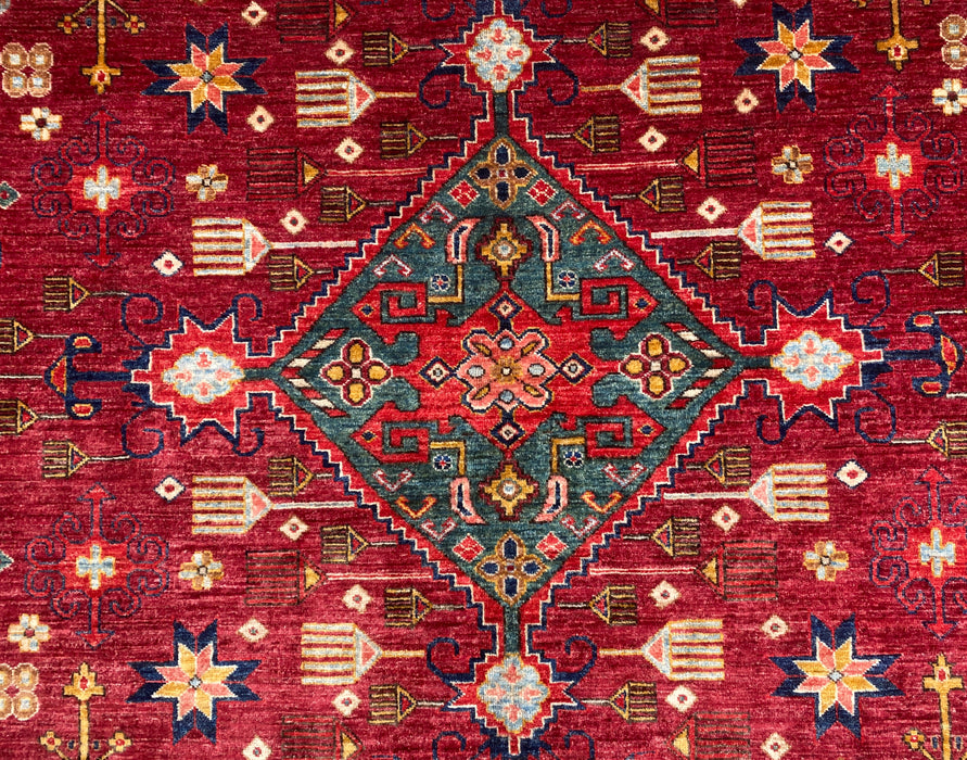 Hand-Knotted Sultanabad Vegetable-Dyed Wool Rug, 8' 1" x 10'