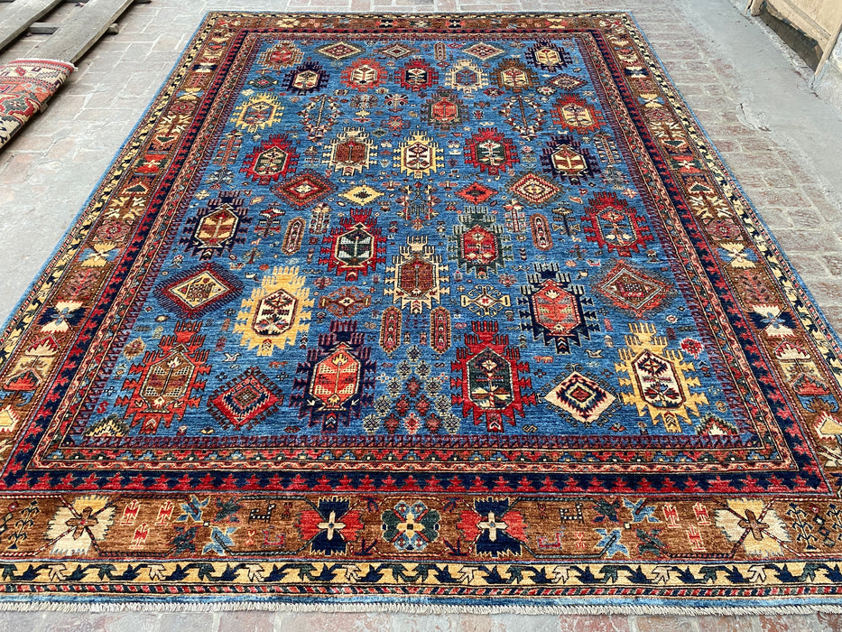 Hand-Knotted Agra Vegetable-Dyed Wool Rug, 9' 8" x 12' 0"