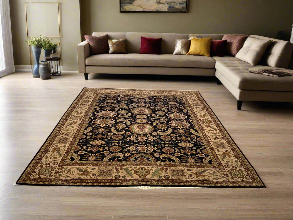 Sultanabad 100% wool Hand Made Rug - size 8" x 10" (P)