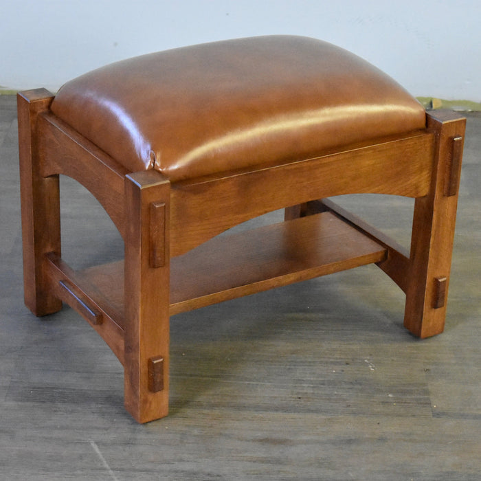 Arts & Crafts Quarter Sawn Oak Mission Foot Stool Light