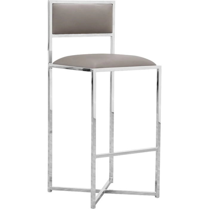 Ashford 32" Round Chrome Plated Stainless Steele Glass Top Bar Table Set