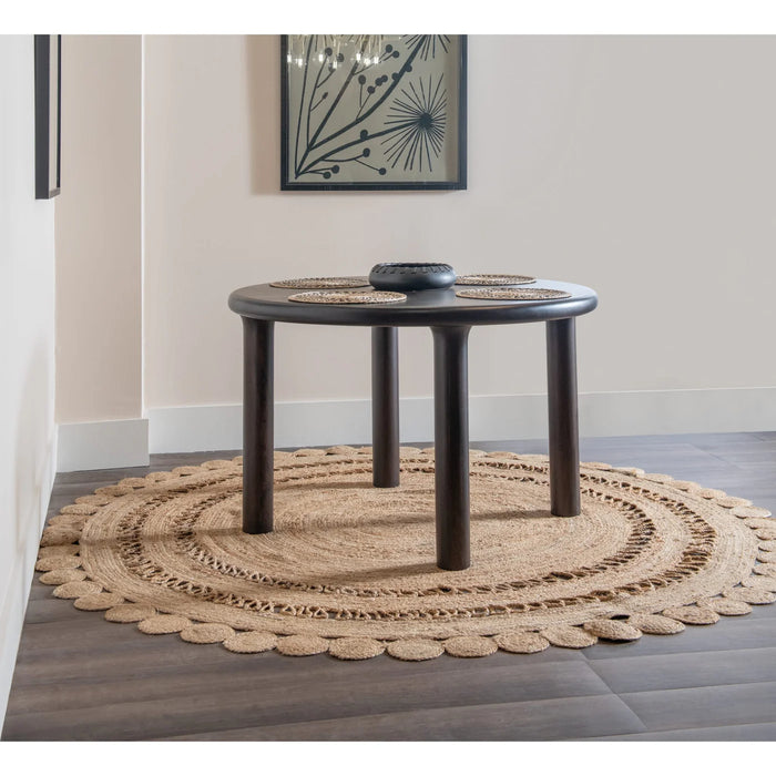 Aspen Solid Mango Wood Dining Table in Honey Date