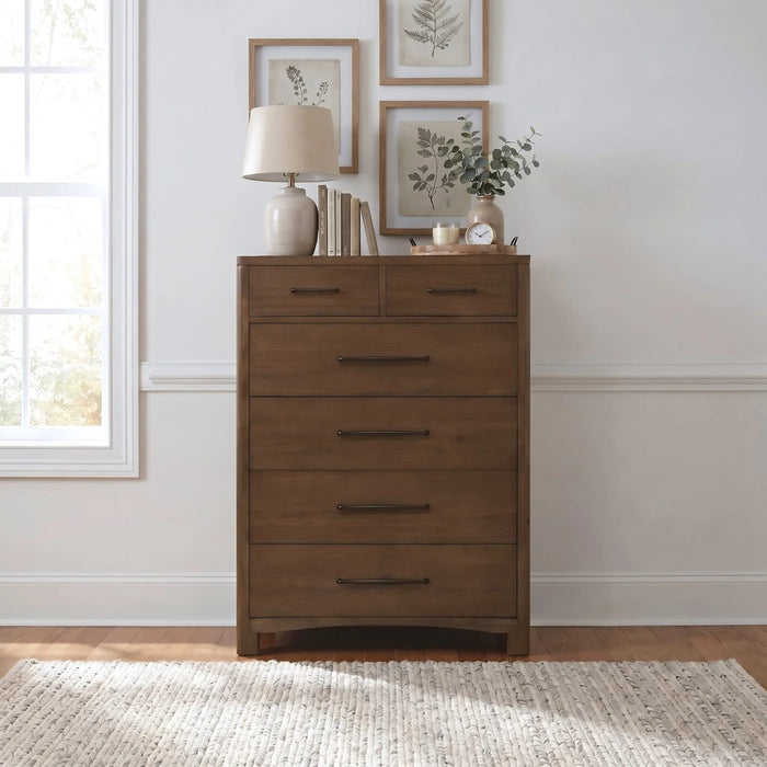 Fairmont 6 Door Chest in Tavern Brown -54"h