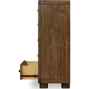 Boka chest of drawers made of acacia wood with five drawers in Impala