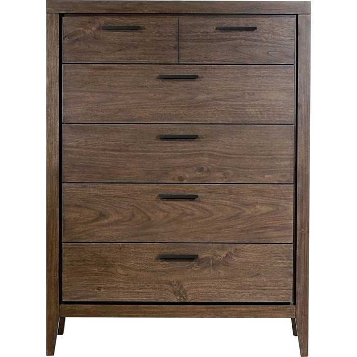 Richmond Upholstered Storage Bedroom Set in Wild Oats Brown