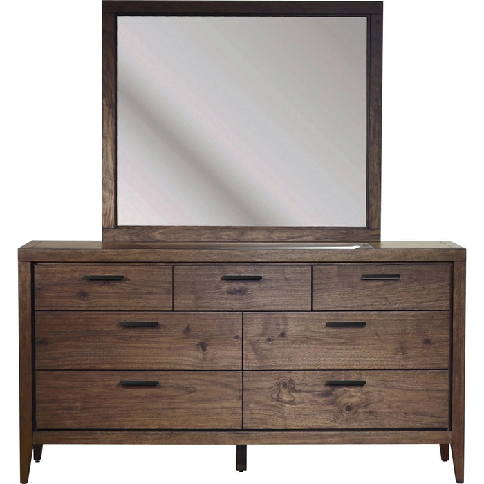 Richmond Upholstered Storage Bedroom Set in Wild Oats Brown