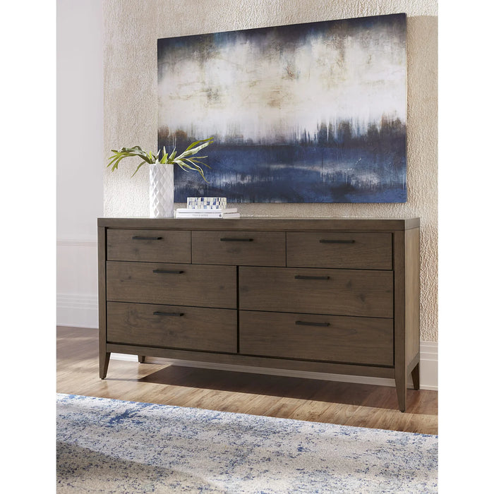 Richmond Upholstered Storage Bedroom Set in Wild Oats Brown