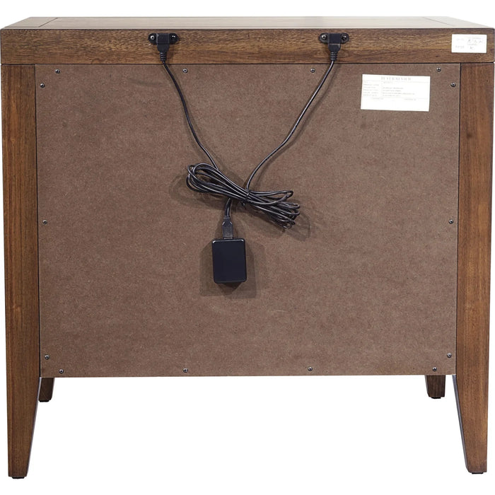 Richmond Upholstered Storage Bedroom Set in Wild Oats Brown