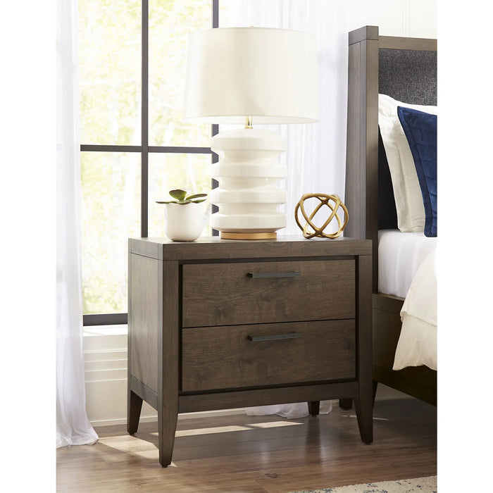 Richmond Upholstered Storage Bedroom Set in Wild Oats Brown