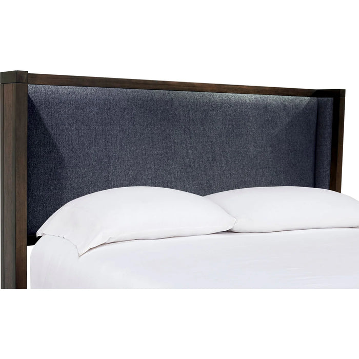 Richmond Upholstered Storage Bedroom Set in Wild Oats Brown