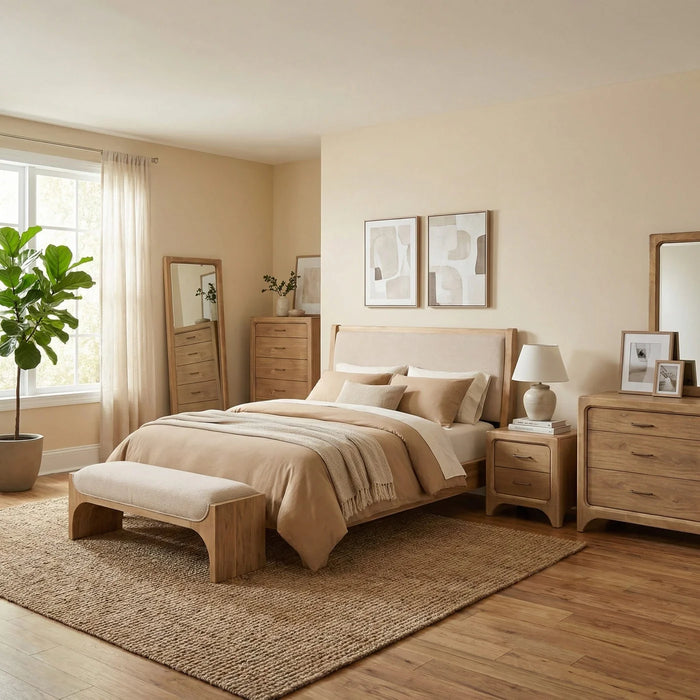 Raleigh Wood & Upholstered Bed Frame