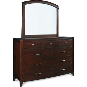 Brighton chest of drawers with nine drawers and Mirror in cinnamon (2024)