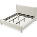 Milan Upholstered Platform Bed in Cottage Cheese Boucle